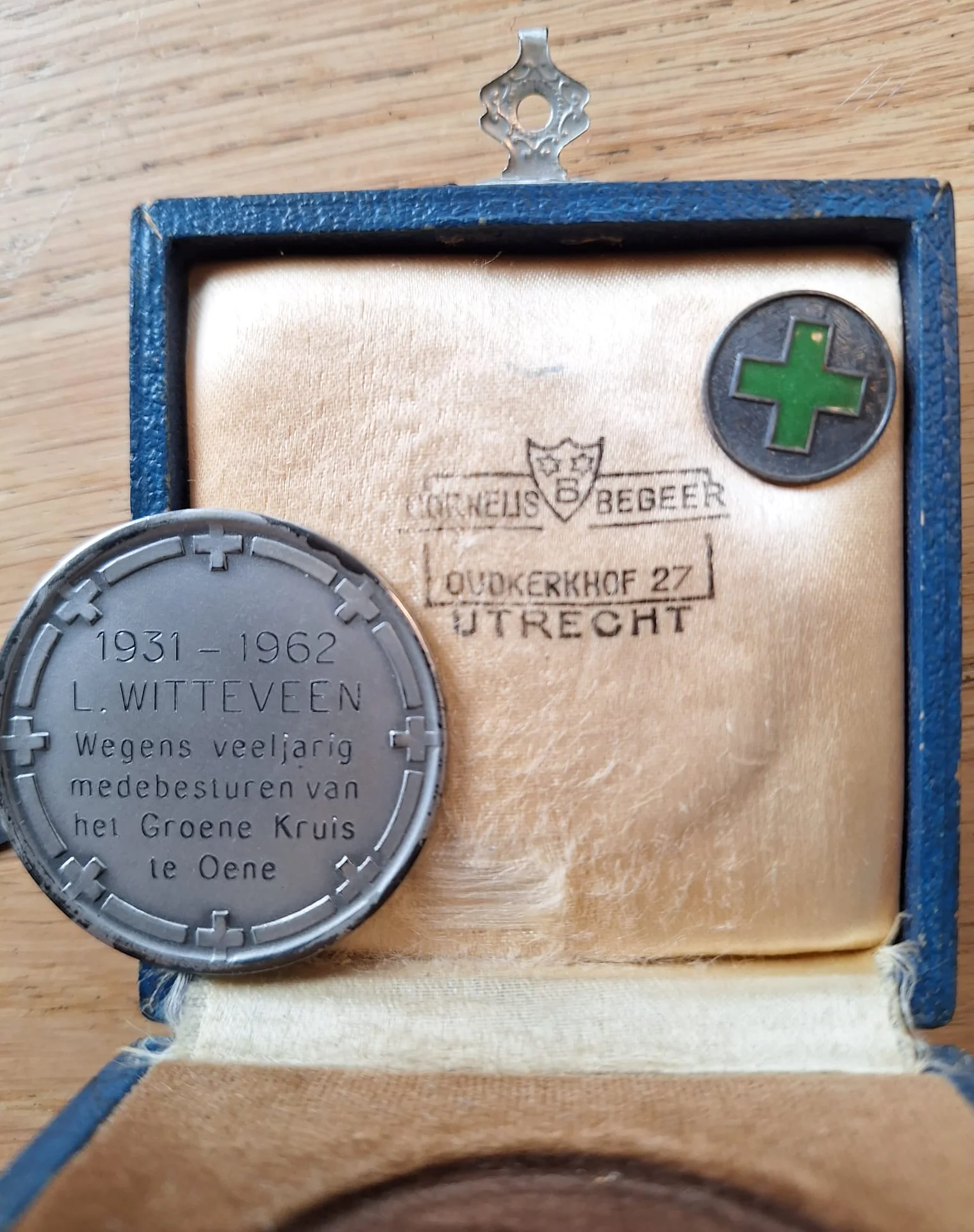 1931-1962 Groene kruis insigne LWitteveen